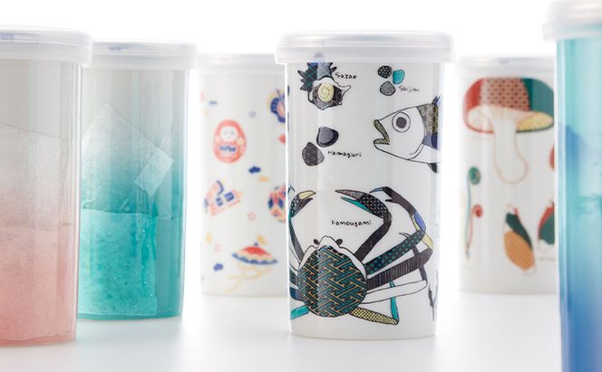 夢醸 純米酒　KUTANI SAKE CUP 海の幸 お酒 日本酒 食器 アルコール 九谷焼の酒カップ 
