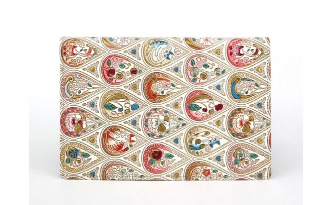 【文庫屋大関】パーソナルホルダー　花と猫＜ローズ＞【皮革工芸品】 民芸品 雑貨 日用品 ファイル 多用途 牛革 