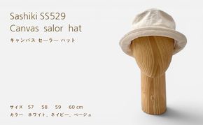 帽子店Sashiki / SS529 キャンバス セーラーハット 
