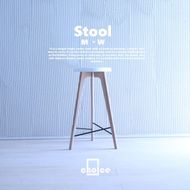 木製 スツール 椅子 (天然木 ゴム&タモ) Mサイズ