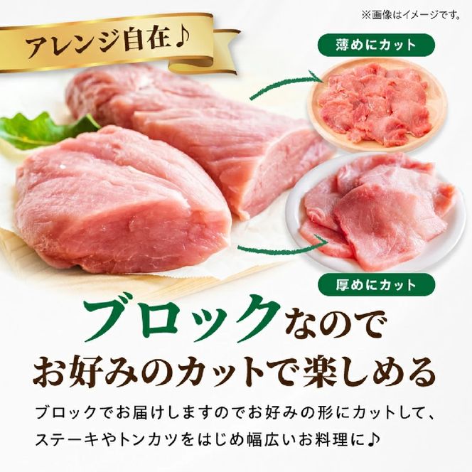 【産地直送】契約農場ですくすく育った宮崎ポーク極豚ヒレブロック　400g