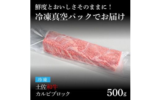 【CF-R7hbk】TKA212　天下味 エイジング工法 熟成肉 土佐和牛 特選カルビブロック 500g エイジングビーフ カルビ 牛 ブロック 国産 肉 牛肉 和牛 人気 老舗焼肉店 冷凍 新鮮 真空パック 高級 お祝い 高知 高知県 芸西村 故郷納税 30000円 返礼品 贈り物 贈答 ギフト