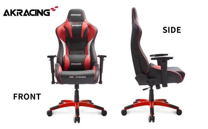 099H3546 AKRacing Pro-X Gaming Chair (Red) JP エーケーレーシング ゲーミングチェア（ヘッドレスト・ランバーサポート付き）