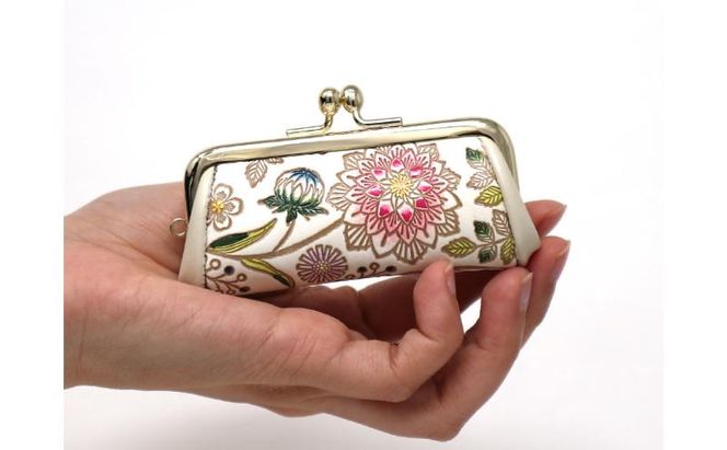 【文庫屋大関】印鑑ケース ダリア〈ベリーピンク〉【皮革工芸品】 革製品 工芸品 民芸品 牛革 小物入れ お祝い ギフト プレゼント 墨田区 東京都