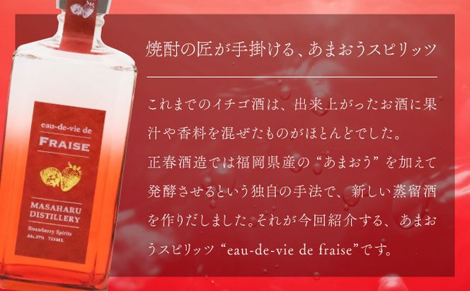 あまおう スピリッツ 720ml【eau-de-vie de fraise】 洋酒 お酒 リキュール アルコール 