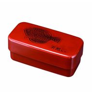 長角入子弁当箱 特大 根来 ひらめ（中子なし）シール付 ［YG490］ 303446_CC488