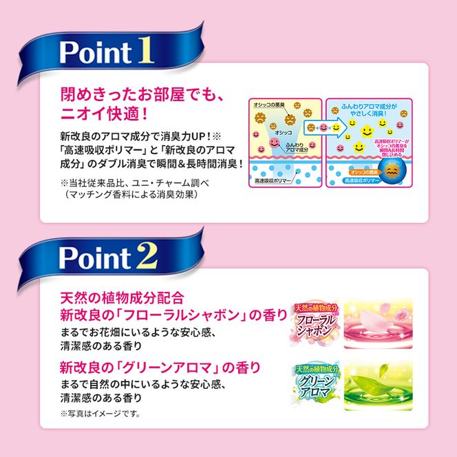 デオシート 消臭&フレグランス フローラルシャボンの香り ワイド 60枚×2 ペットシーツ ペットシート トイレ 犬 犬用トイレ ペット 清潔 ユニ・チャーム 愛犬用 ペット用品