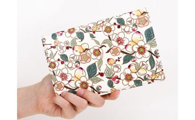 【文庫屋大関】パーソナルホルダー　梅花（メイホア）【皮革工芸品】 民芸品 雑貨 日用品 文房具 革小物 革製品 ファイル ケース 