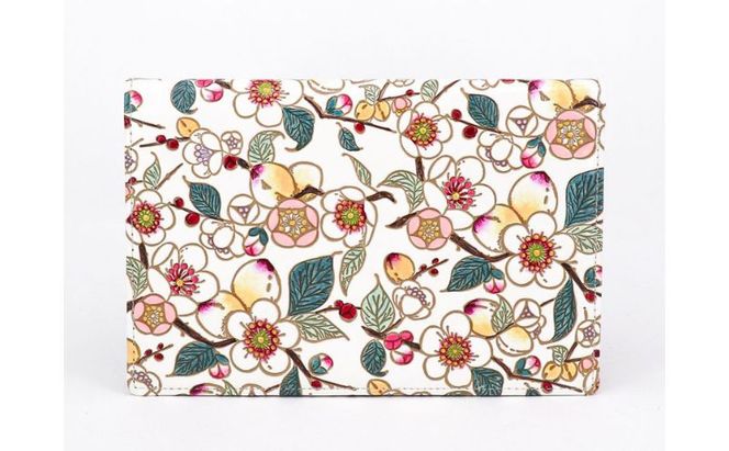 【文庫屋大関】パーソナルホルダー　梅花（メイホア）【皮革工芸品】 民芸品 雑貨 日用品 文房具 革小物 革製品 ファイル ケース 