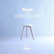 木製 スツール 椅子 (天然木 ゴム&タモ) Sサイズ