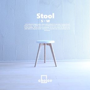 木製 スツール 椅子 (天然木 ゴム&タモ) Sサイズ