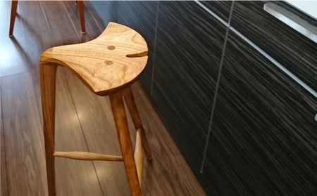 銀杏 スツール ＜ロー スツール ＞ 《糸島》 【工房はーべすと】 [AYA042] スツール 木製 北欧 おしゃれ ロースツール 椅子 木工家具