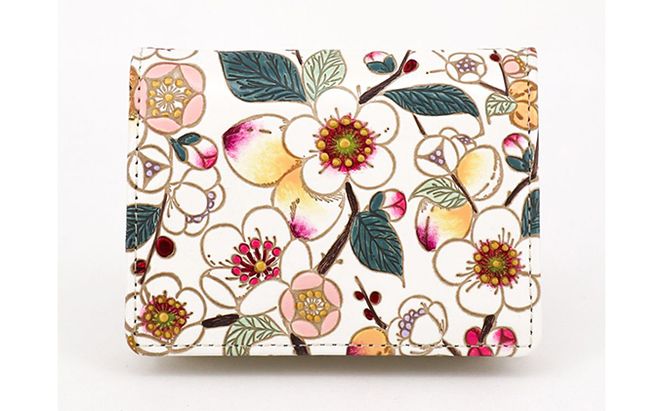 【文庫屋大関】箱まち小銭入れ　梅花（メイホア）【皮革工芸品】 ファッション小物 財布 民芸品 