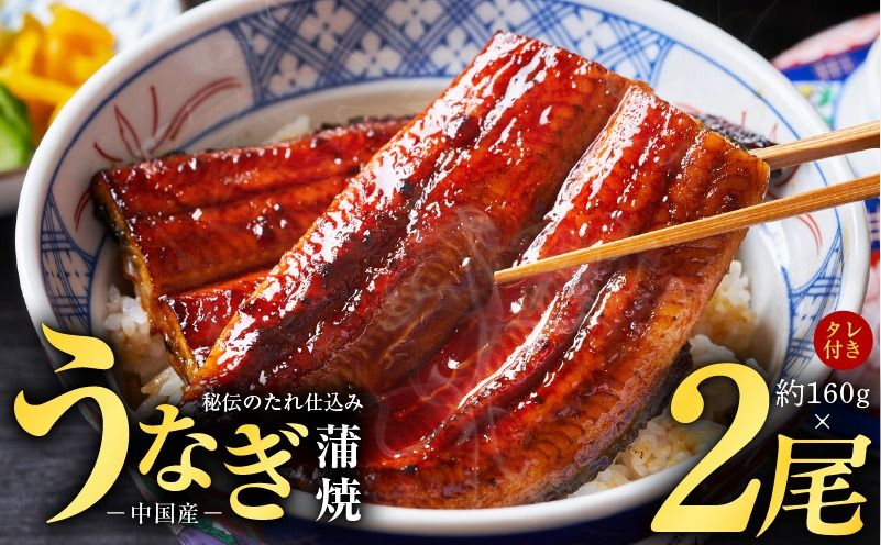 kgp0067 秘伝のたれ仕込み うなぎ蒲焼 合計 320g(約160g×2尾)鰻 ウナギ 中国産 温めるだけ 簡単 レンジ調理 ふっくらふわふわ 炭火焼き 備長炭 手焼き