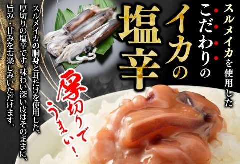 3163. イカの塩辛 500g イカ スルメイカ いか 珍味 海鮮 魚介 送料無料 北海道 弟子屈町