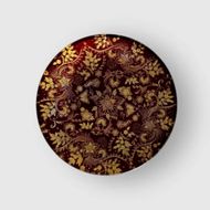 丸小皿 花舞 赤溜 ［NF149］ 303446_CU90070