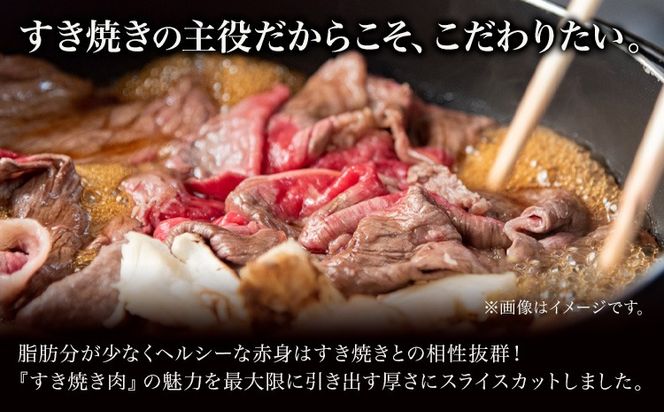 和歌山産 高級和牛 熊野牛 赤身すき焼き用 約600g エバグリーン《30日以内に出荷予定(土日祝除く)》 和歌山県 日高町 熊野牛 牛 うし 牛肉 熊野牛 和牛 高級---wsh_fevg11_30d_24_24000_600g---