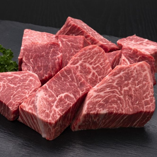 【訳あり】 博多和牛 ヒレサイコロステーキ (不揃い) 600g 肉 牛肉 ※配送不可：離島