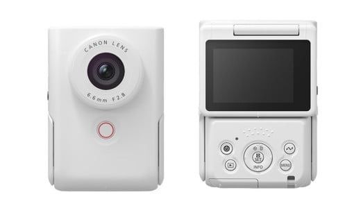 【Canon】 キヤノン Vlog カメラ PowerShot V10 本体のみ ホワイト キャノン 動画 家電 旅行 軽量_0044C