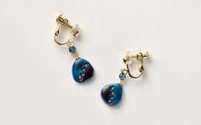 Wear KUTANI イヤリング（たまご）　山下晶子 ファッション小物 ブローチ アクセサリー 民芸品 工芸品 伝統技術 