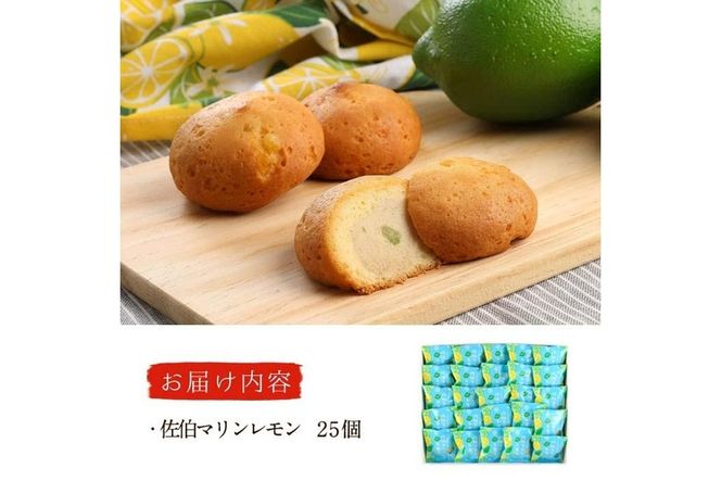 月うさぎの佐伯マリンレモン (計25個) レモン レモンケーキ スイーツ スウィーツ 菓子 焼き菓子 洋菓子 おやつ セット 個装 大分県 佐伯市【ER005】【(株)古川製菓】