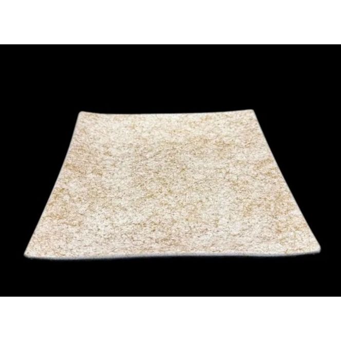 波スクエアプレート S 乱糸（マット仕上げ）純白［NF84］ 303446_CU90039VC03