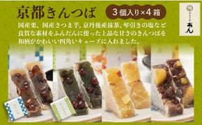 京都きんつば　４種詰め合わせ（国産栗、国産さつま芋、京丹後産抹茶、琴引きの塩）　AP00013
