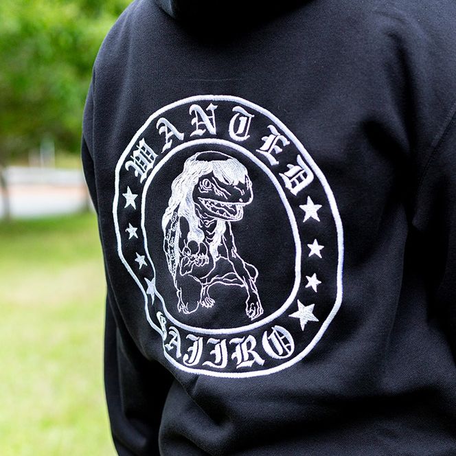 ガジロウ刺繡入りパーカー 選べるサイズ 福崎町 キャラクター 妖怪 河童 カッパ