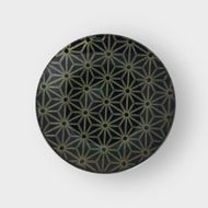 丸小皿 麻の葉 漆黒 ［NF161］ 303446_CU90076VC03