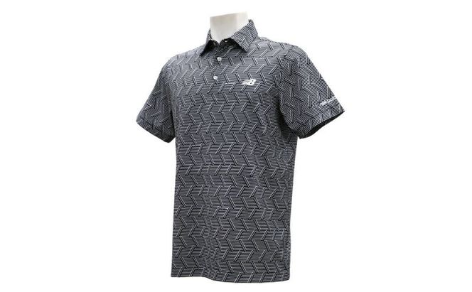 ニューバランスゴルフ ウェア 半袖 ポロシャツ メンズ 通気性 ブラック 012-6168011