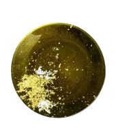 丸小皿 マジョ（金箔）グリーン［NF179］ 303446_CU90082VC03