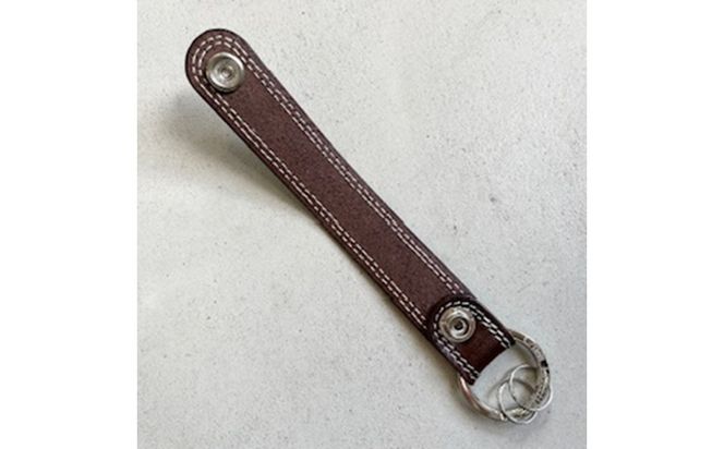 革小物 キーホルダー（ダークブラウン）レザー製品 革製品　LC00025