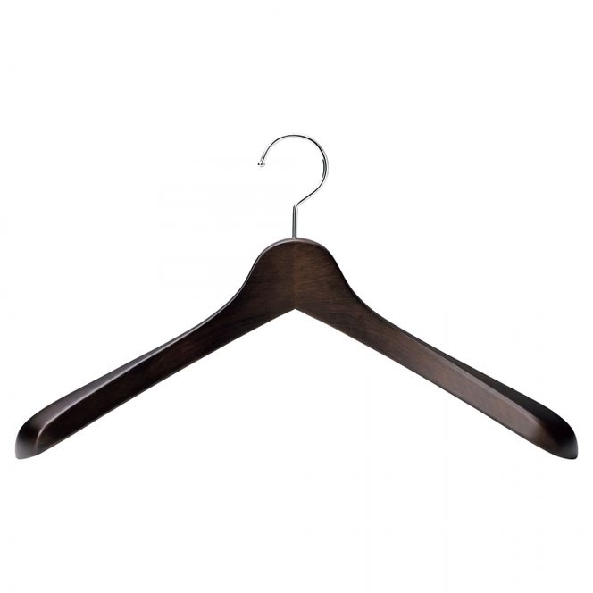 NAKATA HANGER メンズジャケットハンガー SET-01N 5本 スモークブラウン / ハンガー 国産 木製 中田工芸製 ナカタハンガー 紳士服 メンズ スーツ ジャケット ジャケットハンガー クローゼット 収納
