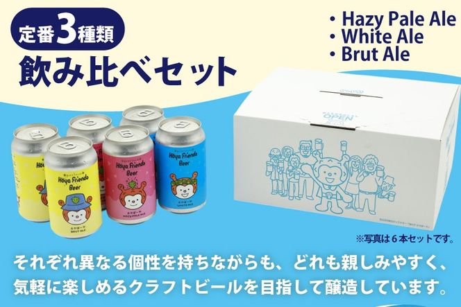ビール Hoya Friends Beer 3液種 370ml缶 計24缶 セット [BLACKTIDEBREWING 宮城県 気仙沼市 20566110] 酒 びーる クラフトビール お酒 地ビール ご当地ビール 詰め合わせ