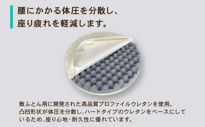 抗菌レザー【ホワイト】【円形】【高さ7cm】【日本製】EZ323