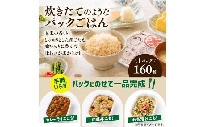 玄米パックごはん 「ひめの凜」 160g 12個入り×1回 ｜ 愛媛県産 国産米100％ 玄米 パック パックご飯 常温保存 保存食 備蓄 新生活 レンジ 時短 防災 温めるだけ 愛媛県 鬼北町