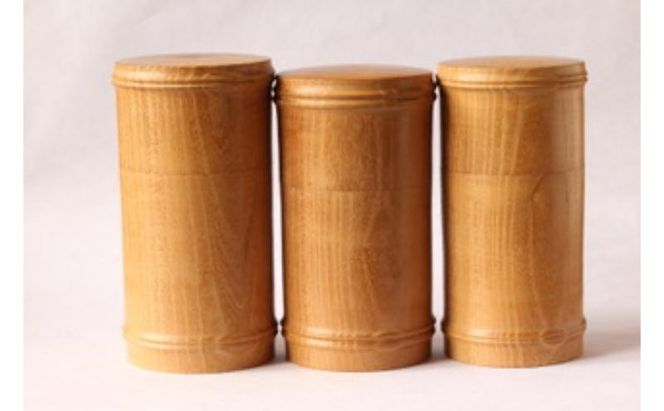 【吉羽ろくろや】ろくろ細工 桑茶筒※オンライン決済限定※ 民芸品 工芸品 食器 