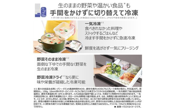 東芝 冷蔵庫 【標準設置費込み】 509L 6ドア 両開き 冷凍冷蔵庫 GR-Y510FK(EW) 141305_KV205