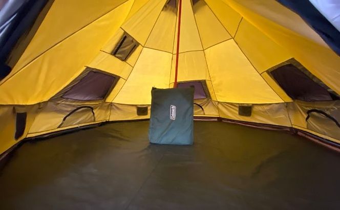 ちがさき柳島キャンプ場 セットアップテントで森林浴キャンプ アウトドア キャンプ場利用券 初心者 気軽 設置済テント BBQ 海岸遊び 焚火 テーブル付き タープ付き 5名用テント 日帰り 宿泊 