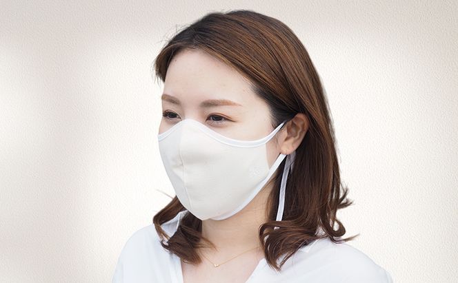 侍マスク＜高機能・安全素材身頃（無蛍光、無晒）＞ Mサイズ2枚 セット (紐は無蛍光 無晒白と先染久留米織の２種類) 肌にやさしい