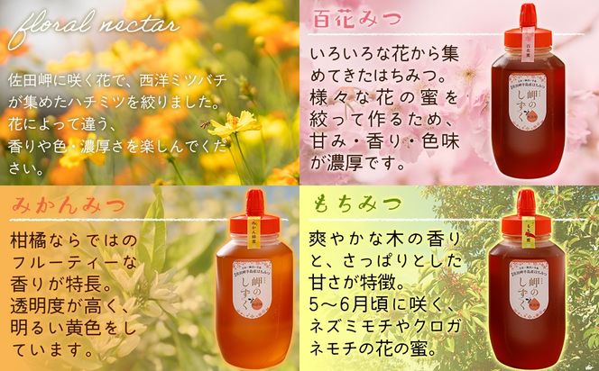 【蜂蜜3セット】みかん農園のはちみつ（もち蜂蜜・百花蜜・みかん蜜） ※離島への配送不可 IKTC016