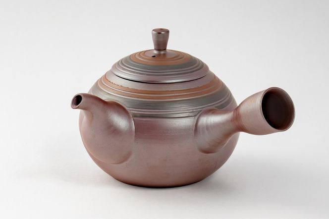 江戸期　万古焼　急須　萬古焼　茶器 陶器製 急須 装飾リボン 江戸期 万古焼 急須 萬古焼 茶器 陶器製 急須 装飾リボン