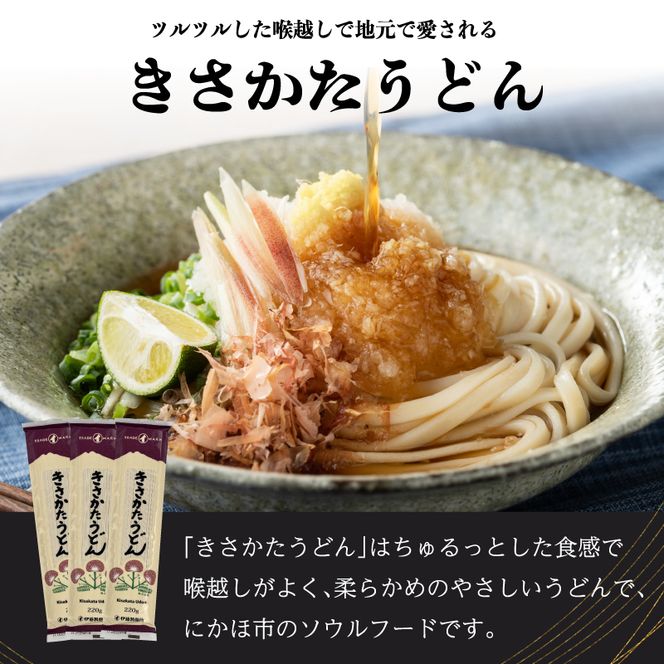 のど越しの良い象潟うどん定期便（5束×12ヵ月） 36000円 乾麺 麺類 12ヶ月 12回 