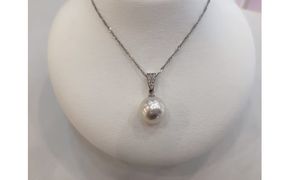300-03 9.0mmプラチナペンダント