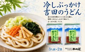 DX012　冷しぶっかけ吉田のうどん3人用平袋×2パック