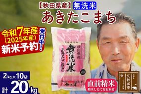 令和7年産秋田県産 あきたこまち 20kg【無洗米】(2kg小分け袋)【1回のみお届け】2025年産 お届け時期選べる お米 おおもり [おおもり 秋田 お米 あきたこまち 米どころ 東北 北秋田市]|oomr-30801