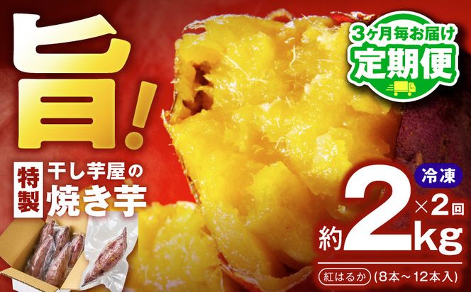 099Z452 【定期便】干し芋屋の焼き芋 紅はるか 全2回 【2026年3月＆2026年6月発送】