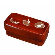 長角入子弁当箱 特大 杢目 かくれんぼ（中子なし）シール付 ［YG491］ 303446_CC489