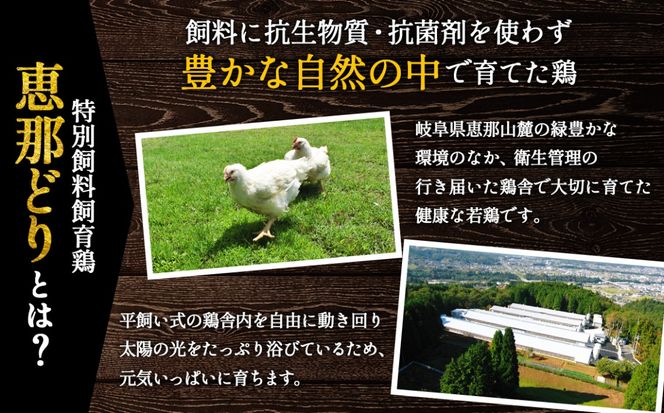 【毎月定期便（12ヵ月）】恵那どり　手羽中　冷凍　バラ凍【1kg】  [No.1142]