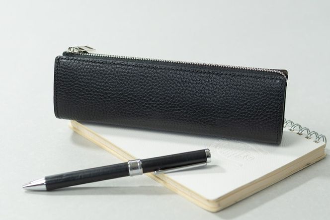 SOMES GL-13 ペンケース ブラック [ソメスサドル 北海道 砂川市 12260954-c] ソメス 本革 革 革製品 レザー 筆箱 ケース ポーチ